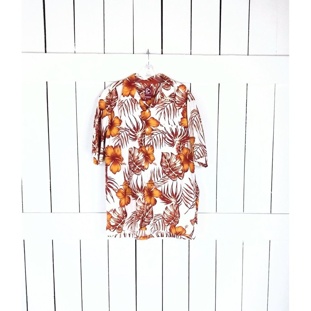 Kirra mens tropical floral button down Hawaiian floral shirt